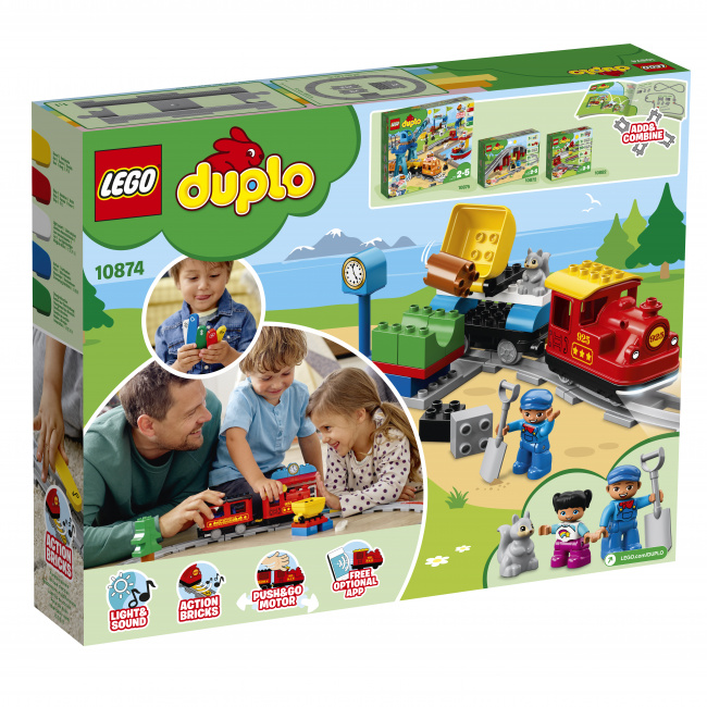 LEGO 10874 Поезд на паровой тяге - фото2