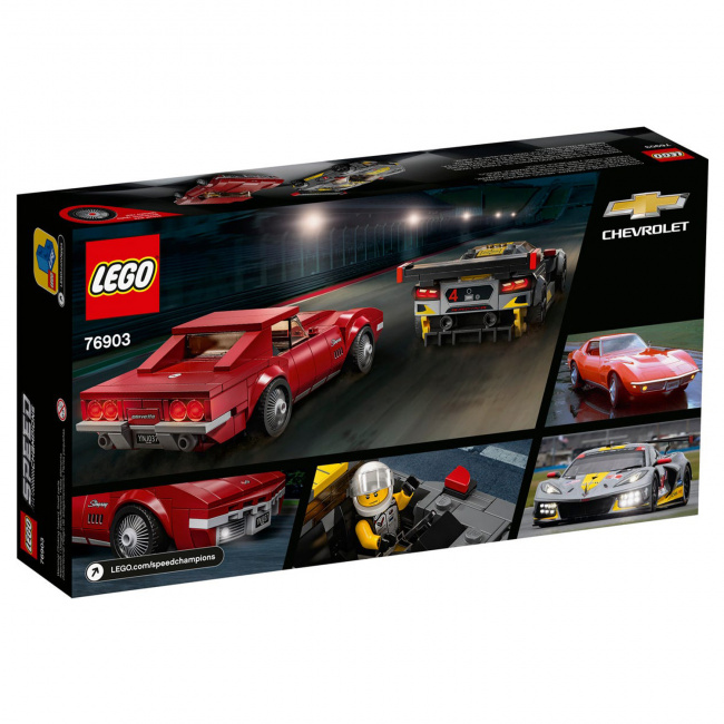 LEGO 76903 Chevrolet Corvette C8.R and 1968 Chevrolet - фото2