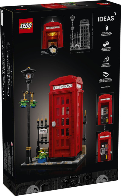 LEGO 21347 Красная лондонская телефонная будка - фото2