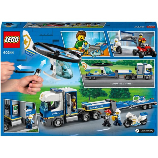 LEGO 60244 Полицейский вертолётный транспорт - фото10