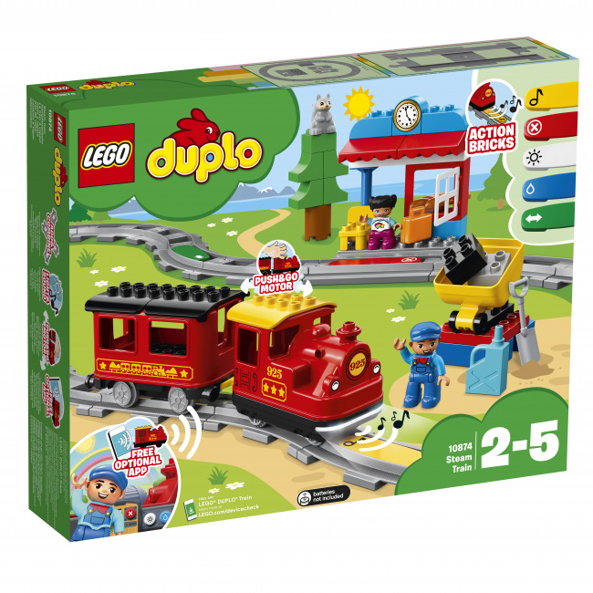 LEGO 10874 Поезд на паровой тяге - фото