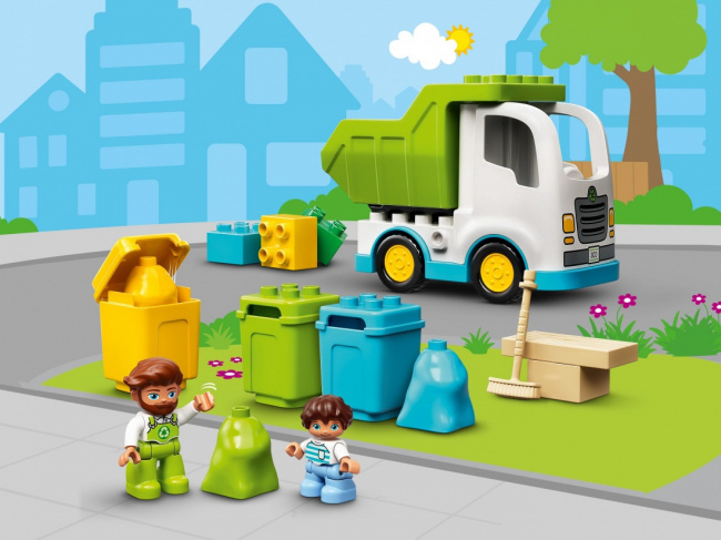 LEGO 10945 Мусоровоз и контейнеры для раздельного сбора мусора
