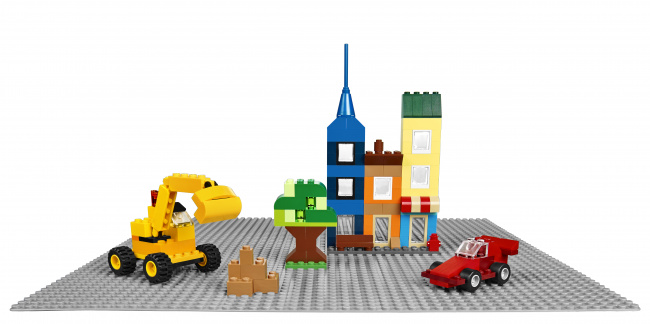 LEGO 10701 Строительная пластина серого цвета