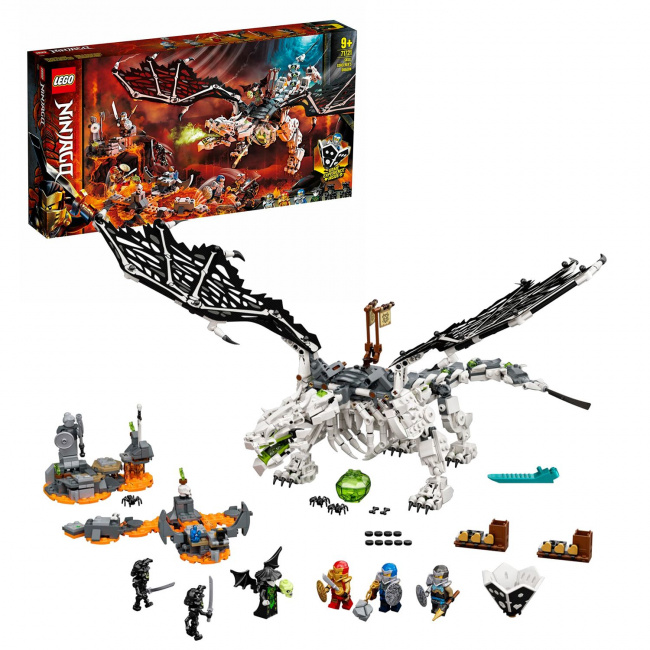 LEGO 71721 Дракон чародея-скелета