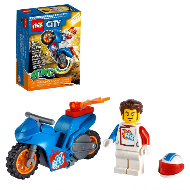 LEGO 60298 Реактивный трюковый мотоцикл - фото3