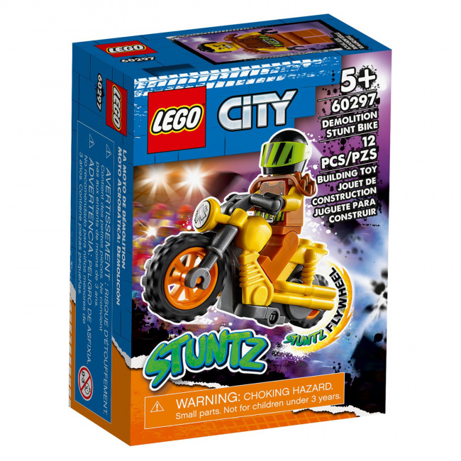 LEGO 60297 Разрушительный трюковый мотоцикл - фото