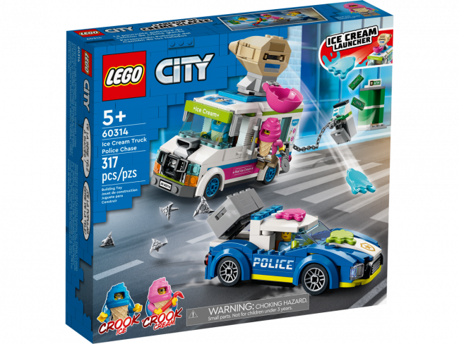 LEGO 60314 Полицейская погоня за грузовиком мороженого