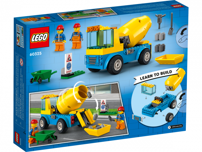  LEGO 60325 Автобетоносмеситель - фото2