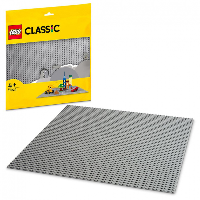 11024 Серая базовая пластина LEGO Classic
