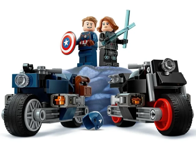 LEGO 76260 Черная вдова и мотоциклы Капитана Америки  - фото6
