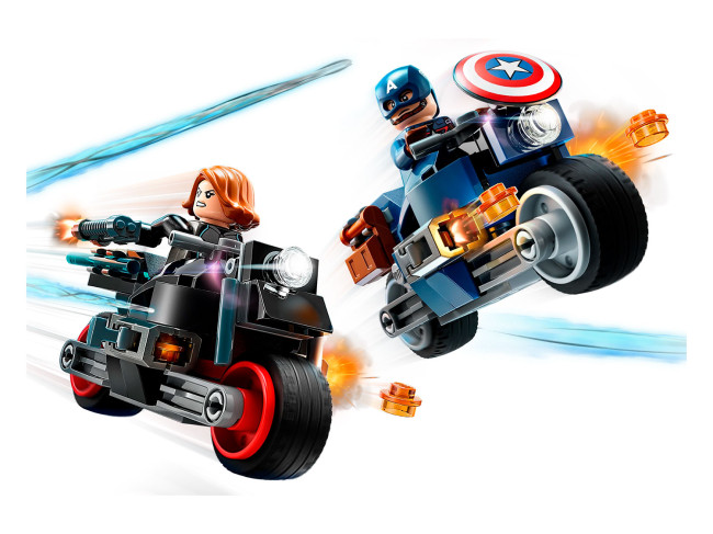 LEGO 76260 Черная вдова и мотоциклы Капитана Америки  - фото4
