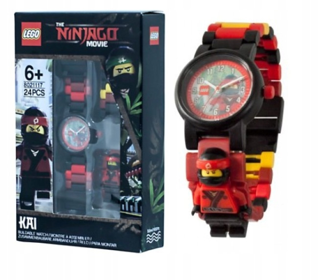 8021117 LEGO Наручные часы  Ninjago Movie  Kai с минифигуркой - фото2