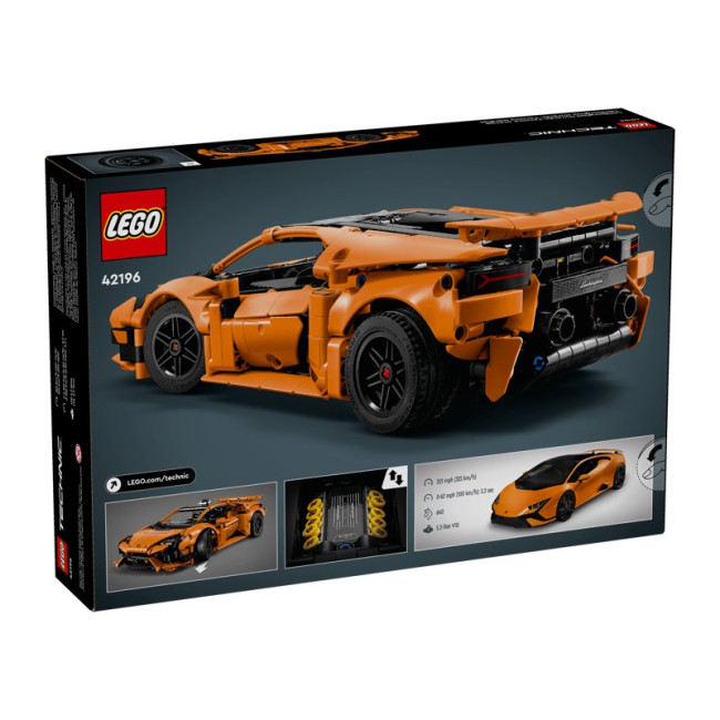 LEGO Technic 42196 Lamborghini Huracan Tecnica Orange - фото2