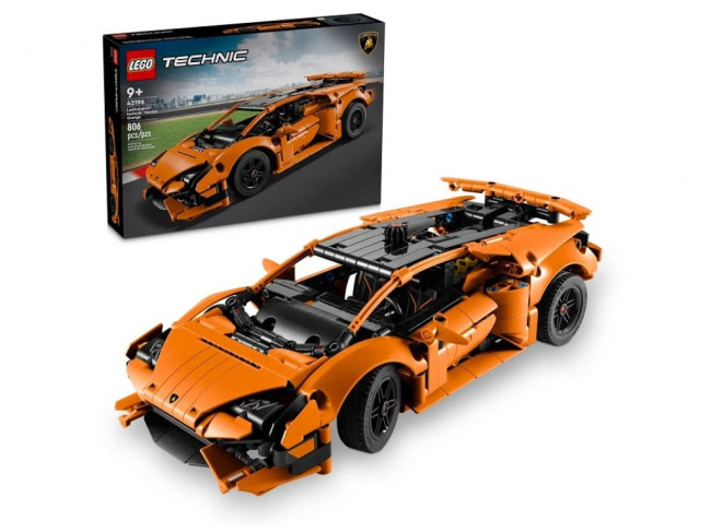 LEGO Technic 42196 Lamborghini Huracan Tecnica Orange - фото10