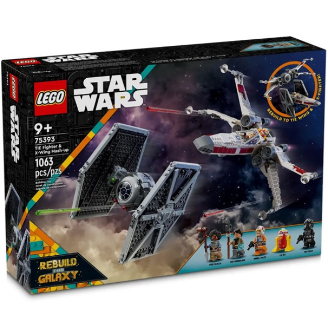 LEGO 75393 Истребители TIE и X-Wing   - фото