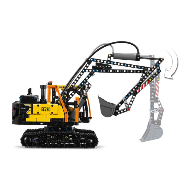 42175 Грузовик Volvo FMX и электрический экскаватор EC230 Lego Technic - фото10