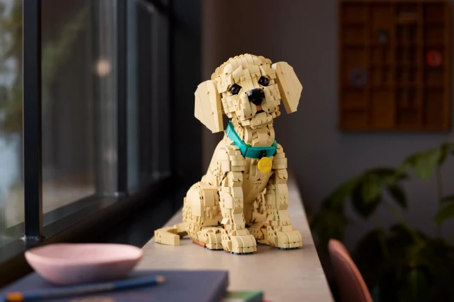 11384 Щенок золотистого ретривера LEGO Icons - фото4