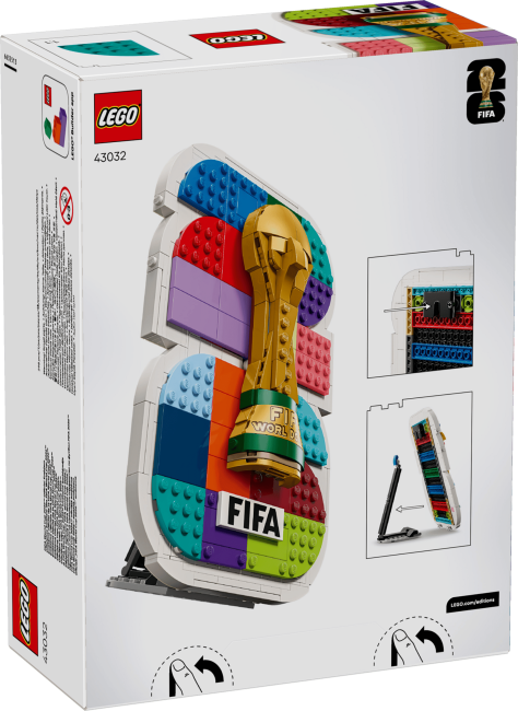 LEGO 43032 Официальный логотип Чемпионата мира по футболу 2026   - фото2