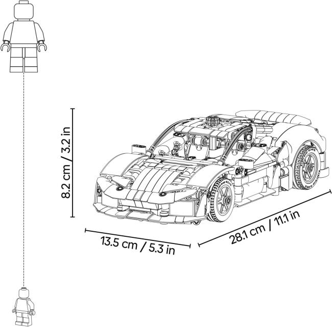 42235 Ferrari 488 Pista  LEGO Technic - фото10