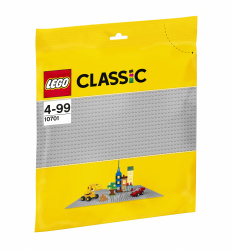 LEGO 10701 Строительная пластина серого цвета - фото