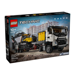 42175 Грузовик Volvo FMX и электрический экскаватор EC230 Lego Technic - фото