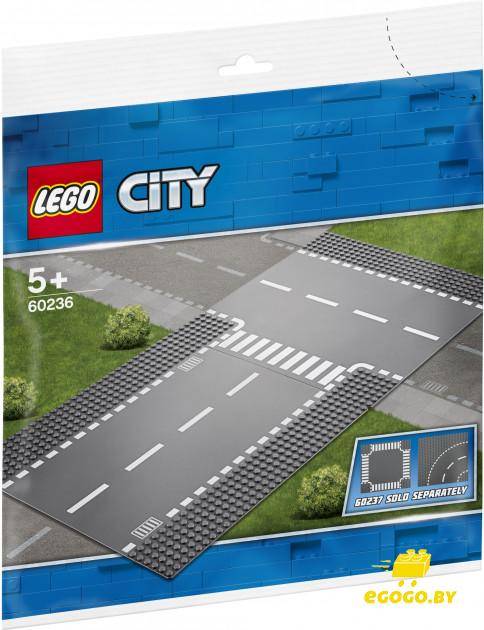 LEGO 60236 Прямой и Т-образный перекрёсток - фото