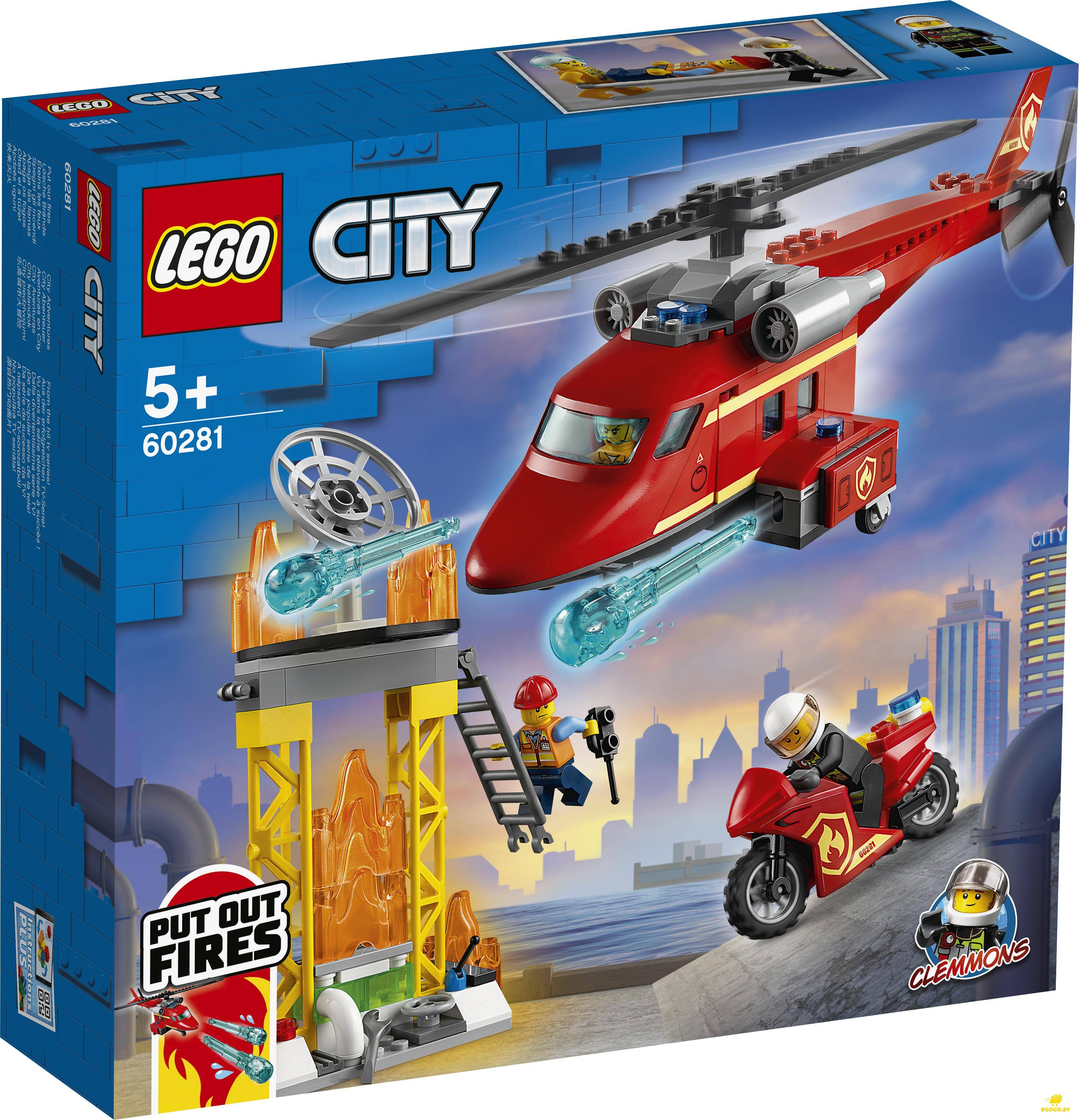 LEGO 60281 Спасательный пожарный вертолёт - фото